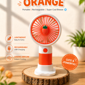Mini Handheld Fan – Orange